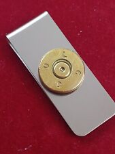 LC 08 .50 CALIBER HEAD STAMP on Brushed-Finish Stainless Steel Money Clip picture