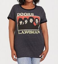 Torrid THE DOORS Women's Girls Plus Size Ringer T-Shirt NEW Licensed & Official picture