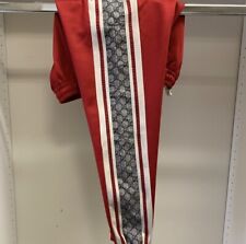 $1,200 Gucci Oversize Technical Jersey Jogging Pants Track Pants Red SZ Large picture