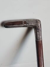 Vintage Antique Sterling Silver Niello Triangular Shape Shaft Walking Stick Cane picture