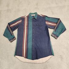 Wrangler Cowboy Cut Brushpopper Shirt X Long Tails 16 x 34 Regular Fit Vintage picture