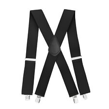 Jackster Suspenders X-back adjustable with strong Jumbo clips 2