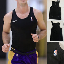 NIKE PRO NBA Team Issue Compression Tank BLACK and WHITE Shirt Sizes M - L picture