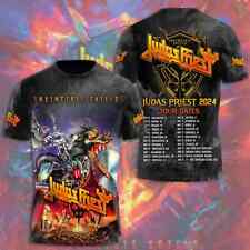 Judas Priest Band Invincible Shield 2024 Tour Polyester T-Shirt For Men Women picture