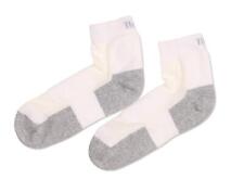 Thorlos Men's Performance Anklet Socks, White/Grey, MD/LG ESF17158 picture