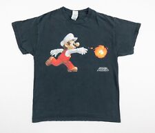 Vintage Super Mario Shirt Mens Large Black Nintendo 2008 Game Tee Fit MEDIUM* picture