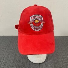 Red Hats of Courage Beyond the Call Firefighter Baseball Hat Mens Adjustable Red picture