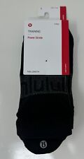 Lululemon Power Stride Tab Sock Shoe Size 9-11  SZ L Black  3 Pack picture