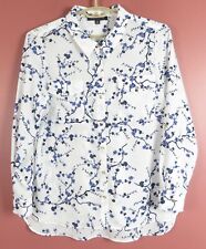 TB09961- NWT TOMMY HILFILGER Women Slippery Polyester Blouse Pocket Floral XL picture