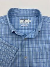 Men's Southern Tide Intercoastal Short Sleeve Button Front Shirt Sz L Stretch picture