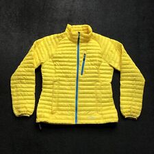L.L.Bean 850 Down Jacket Womens Small Petite Yellow Ultralight Puffer FLAWS READ picture