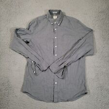 J Crew Shirt Mens Medium Tall Long Sleeve Organic Cotton Classic Solid Button Up picture
