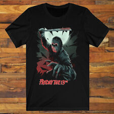 Friday The 13th Jason Movie Logo Men's Black T-Shirt S to 3XL picture