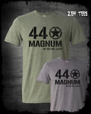 44 Magnum T-Shirt Dirty Harry Do You Feel Lucky 44 Mag Revolver Gun Guy Eastwood picture