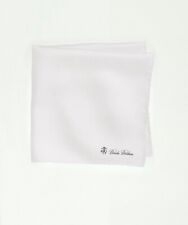 Brooks Brothers White Pocket Square/Handkerchief/Hanky Silk New MSRP $29.50 picture