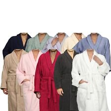 Long Staple Cotton Terry Cloth Solid Ultra Absorbent Unisex Adults Bath Robe picture
