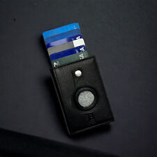 Smart Wallet, Men Wallet for AirTag Smart Slim Wallet RFID Blocking Carbon Fiber picture