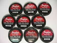 Angelus Shoe Boot Polish Shine Leather PASTE WAX Protector Waterproof 3 oz Can picture