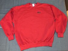 Vintage 90s Hanes Cotton Crewneck Sweatshirt XL Red AMACO USA embroidered picture