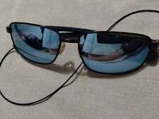 Revo SHOTSHELL Unisex Black Frame Blue Lens Rectangular Sunglasses 60-16 130 picture