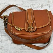 Vintage Dooney & Bourke All Weather Crossbody Bag Womens Brown Pebbled Leather   picture