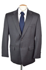 Mint RALPH LAUREN Mens Gray Stripe Wool Blazer Sport Coat Size 42R picture