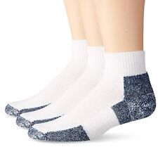 Thorlos Jmx Maximum Cushion Ankle Running Socks Large White/Grey (3 Pair) picture