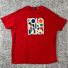 Polo Ralph Lauren T Shirt Mens 4XB Big Red Spell Out Logo Pony Tee Adult picture