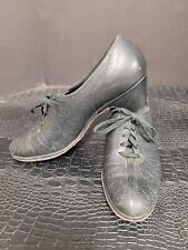 Antique Victorian Oxford Shoes Womans Black Leather lace up oxford shoes picture