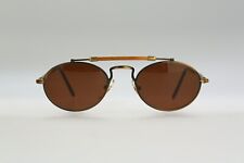 Roy Tower Mombasa 49 GA Vintage 90s bambu temples small oval aviator sunglasses picture
