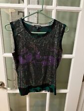 Etro Sequin Tank  Colorful Size 44 Sleeveless Top Made In Italy Stunning picture