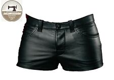 MENS REAL SHEEP LEATHER SHORTS PURE GUARANTEED LEATHER GYM Shorts SUMMER SHORTS picture