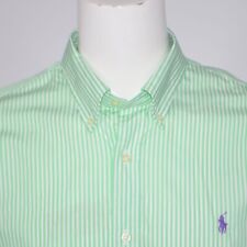 Mint POLO RALPH LAUREN Classic Fit Stretch 100% Cotton Green Casual Shirt Sz XL picture