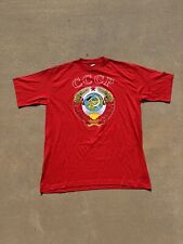 Vintage 90s USSR Coat of Arms CCCP Russian T-shirt XL picture