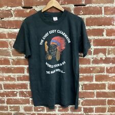 Chief Eddy Clearwater World Tour 1994-95 Mens Black Vintage T-shirt Size Large picture