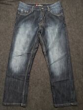 Southpole Jeans Men Size 36x30 Faded Patches Dark Wash Denim picture