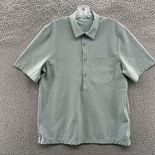Lululemon Shirt Mens M Green WovenAir Popover Short Sleeve Outdoor Shirt picture