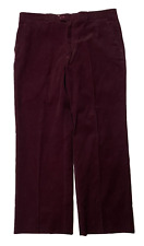 Vintage Corduroy Pants Mens 38 X 28 Relaxed Fit Red Velvet Choppers picture