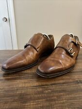 Magnanni Double Monk Cap Toe Men’s Leather Shoes Size 11 - Superb Condition picture