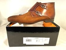 MAGNANNI Men's Antihumington Cognac Suede Double Monk Strap Boot Size US 10 $495 picture