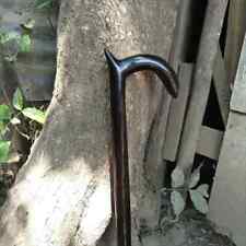 Hand Carved African Blackwood Handle Original Hiking Walking Stick Cane Gifts picture