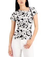 MSRP $35 Inc International Concepts Women Petite Asymmetric T-Shirt Size PSmall picture