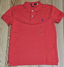 NWOT Polo Ralph Lauran Women's Rd Mesh Classic Fit Polo Shirt Blue Pony picture