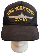 VINTAGE USS YORKTOWN CV-10 HAT CAP USN NAVY SHIP MADE IN THE USA Veterans Hat picture
