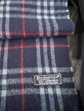Burberrys Of London The Classic Lambwool Scarf for Women - Blue picture