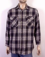 vintage 90s EUC Fieldmaster Heavy Cotton Flannel Shirt Grunge Punk Cobain SZ L picture