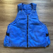 Indura by Westex Thick Blue Vintage Vest Union Line FR Fire Resistant Large picture