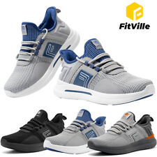 FitVille Men's Wide Sneakers Road Running Shoes Athletic Shoes with Wide Toe Box picture