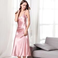 NEW Satin Nightgown Lingerie Lace Chemise Slip Dress Sleepwear Nightdress Women picture