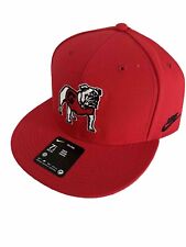 Nike University Of Georgia Bulldogs Snapback Rise Cap Stretch fit Hat 7 1/2 picture